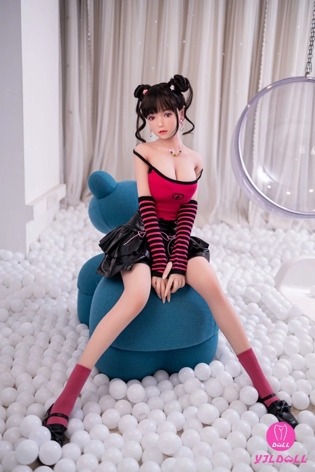 Ailīna seksa lelle (YJL Doll 148 cm D-Cup #386 TPE+Silicone)