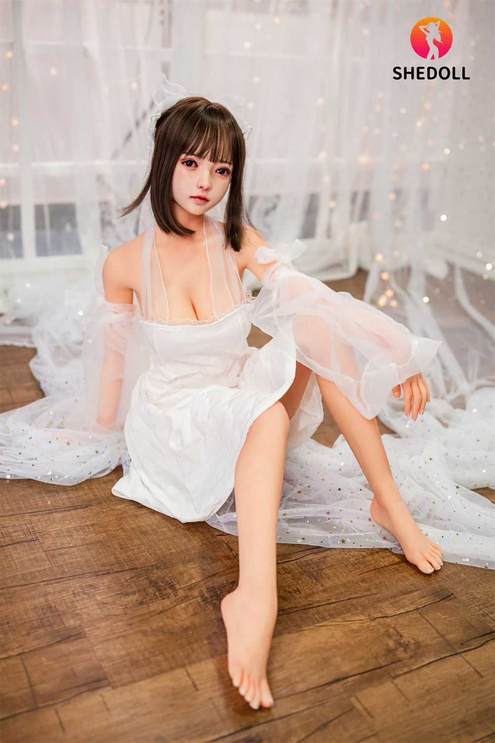 Roja seksa lelle (SHEDOLL 148 cm D-Cus #SH001 TPE+Silikona)