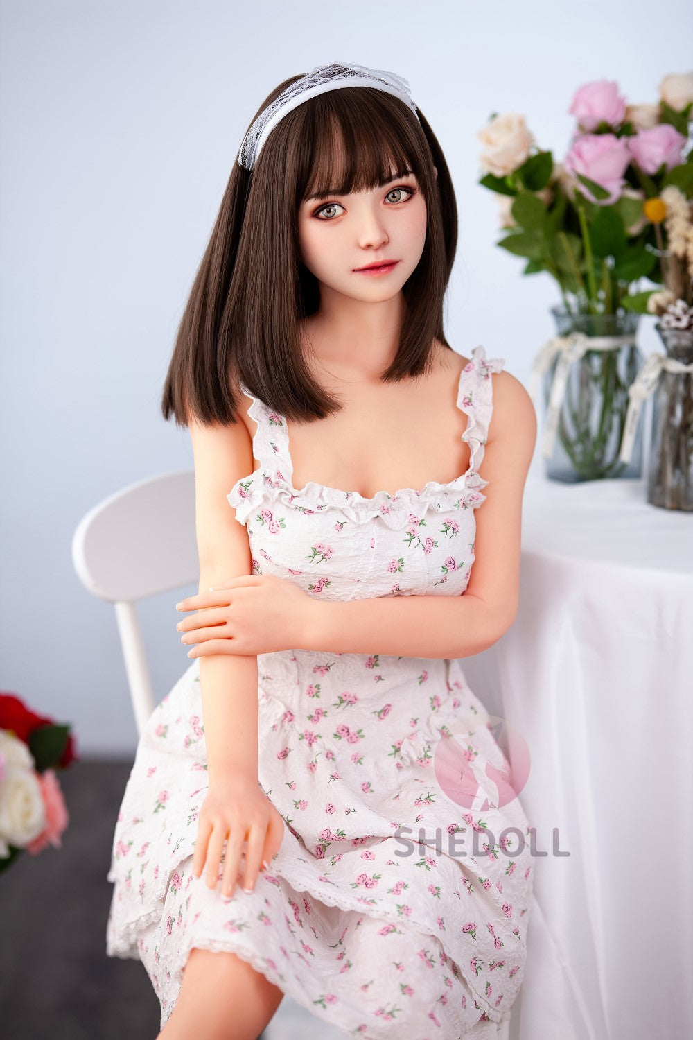 Dženija seksa lelle (SHEDOLL 148 cm D-Cus #SH014 TPE+Silikona)