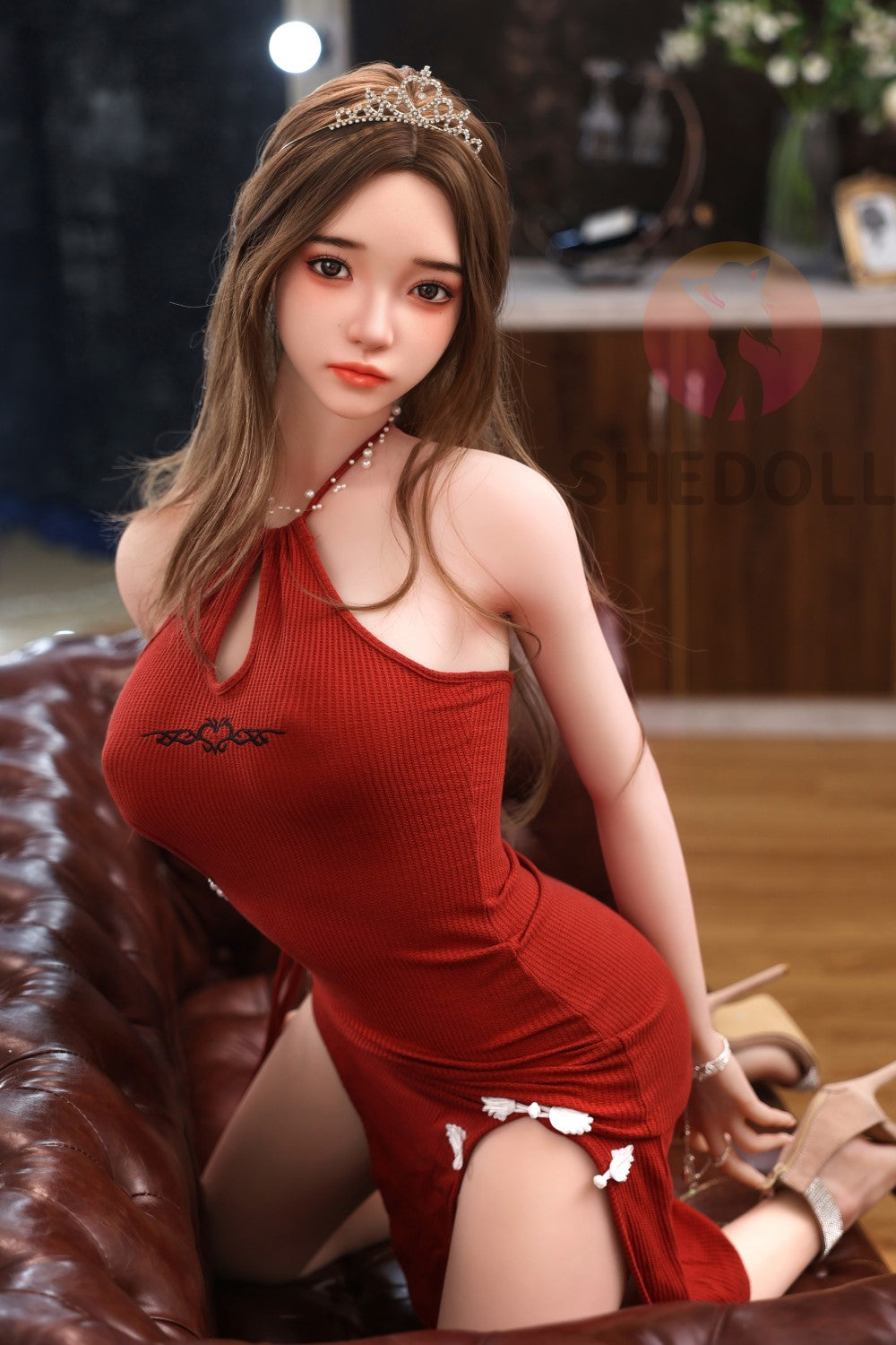 Rožu seksa lelle (SHEDOLL 158 cm C-Cus #SH028 TPE+Silikona)