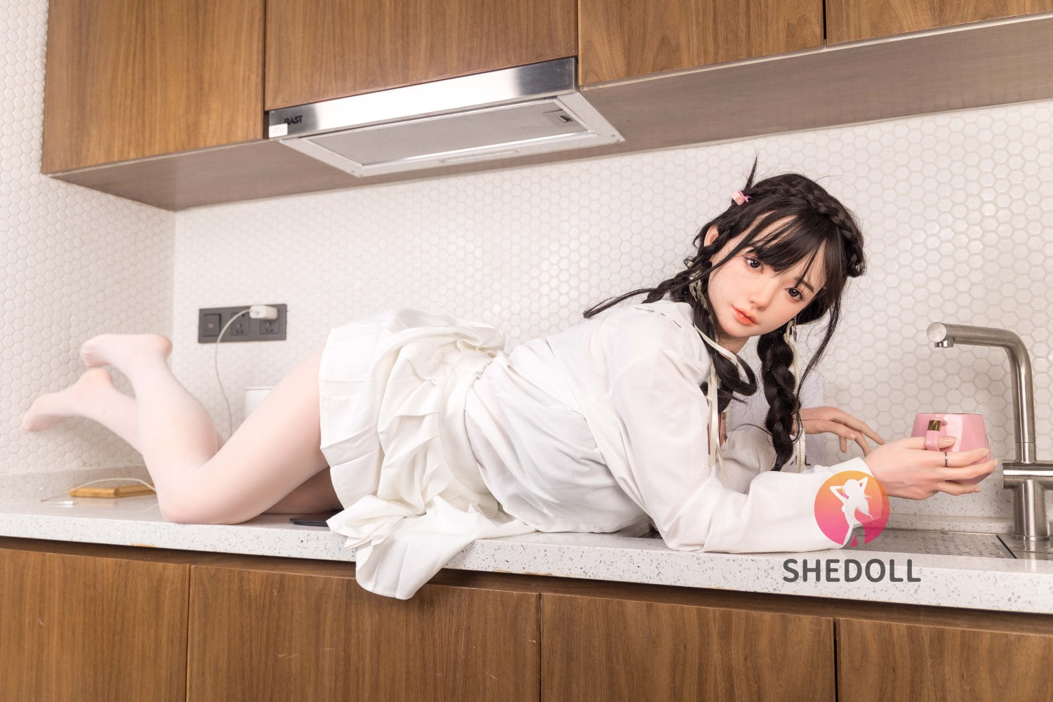 Seksa lelle Zara (SHEDOLL 165 cm E-Cus #SH057 Silikona)
