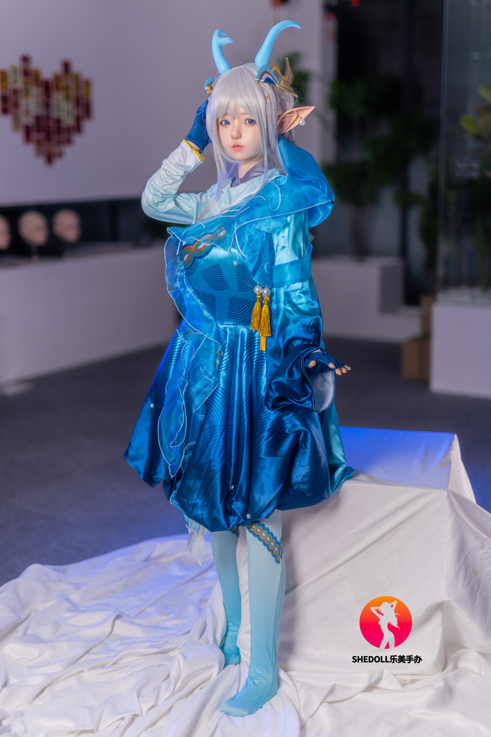 Ailīna seksa lelle (SHEDOLL 148 cm D-Cus #SH087 2.0 Silikona)