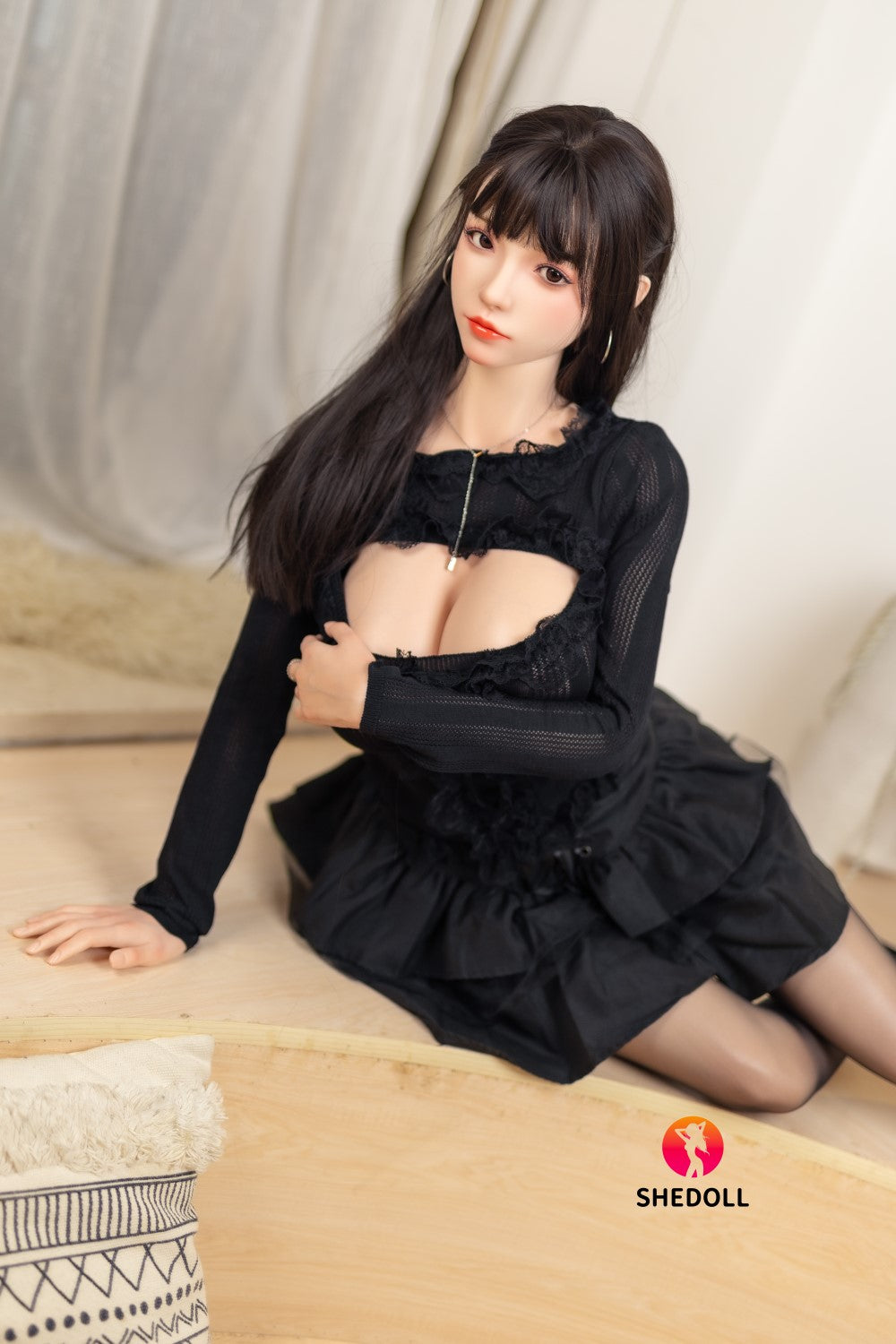 Rožu seksa lelle (SHEDOLL 163 cm H-Cus #SH090 2.0 Silikona)