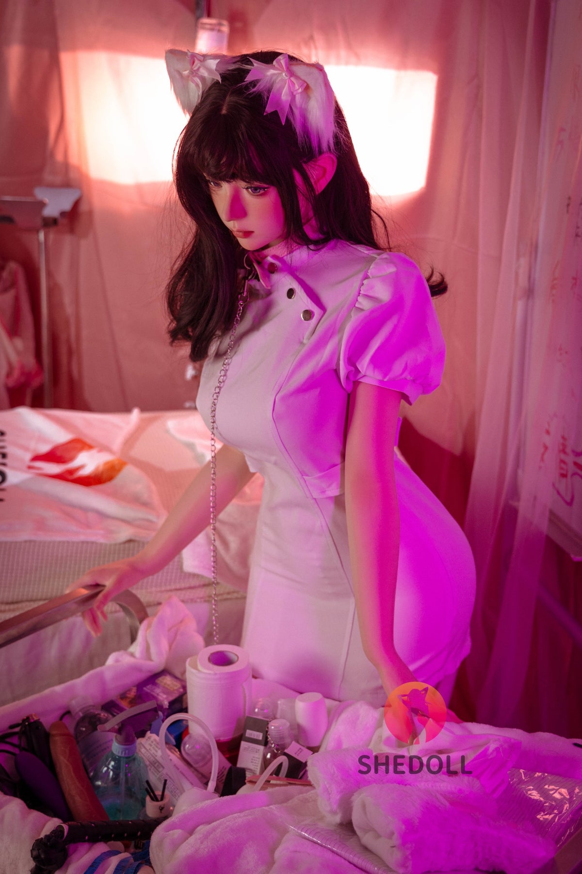 Kosame seksa lelle (SHEDOLL 168 cm D-Cus #SH147 2.0 silikons)