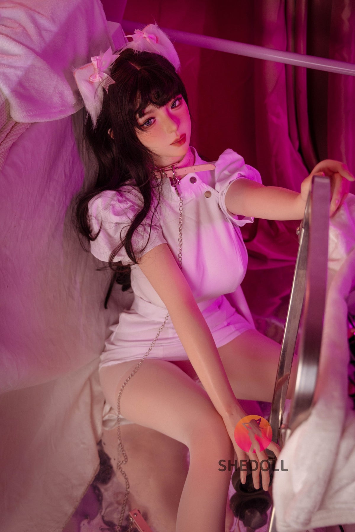 Kosame seksa lelle (SHEDOLL 168 cm D-Cus #SH147 2.0 silikons)