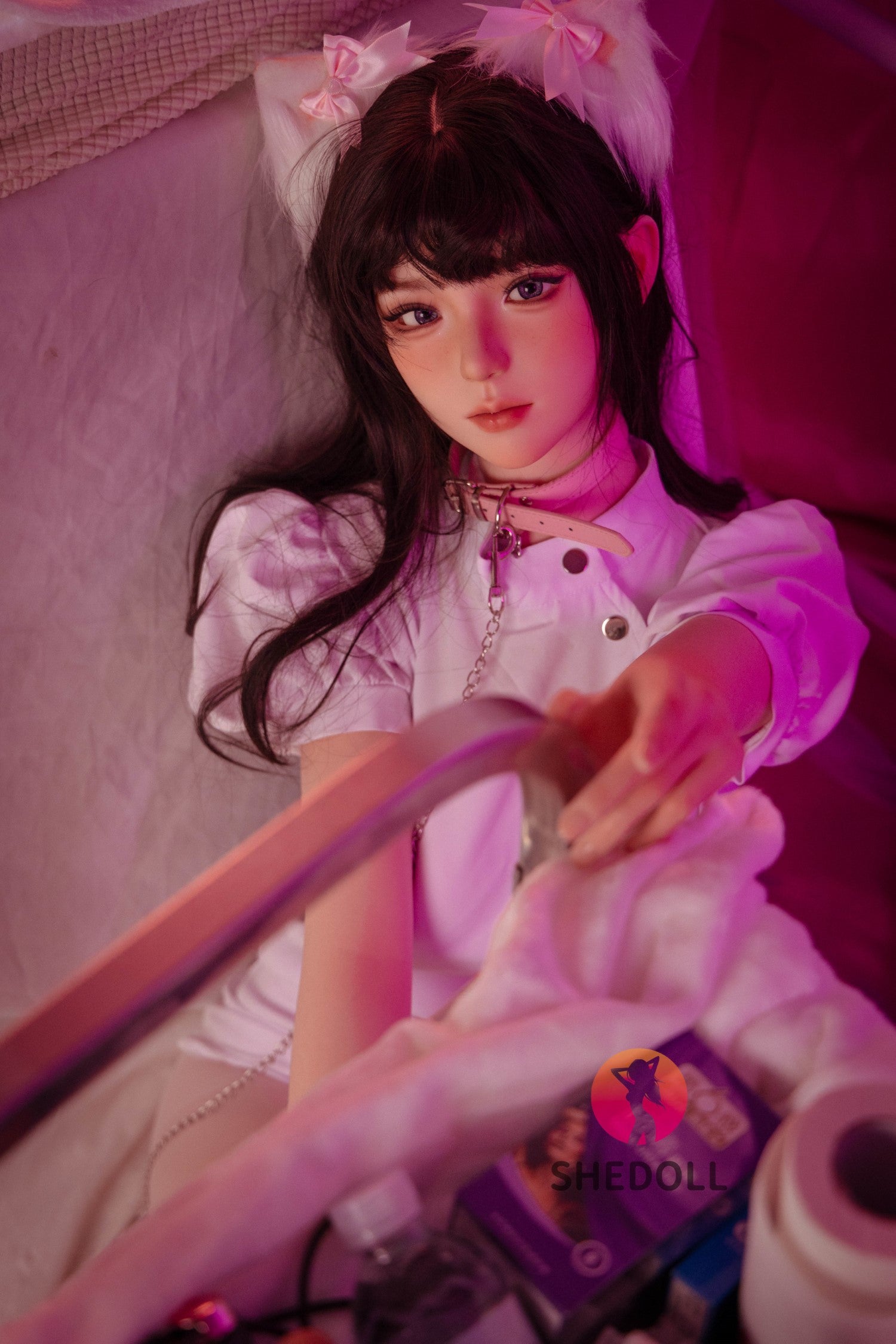 Kosame seksa lelle (SHEDOLL 168 cm D-Cus #SH147 2.0 silikons)