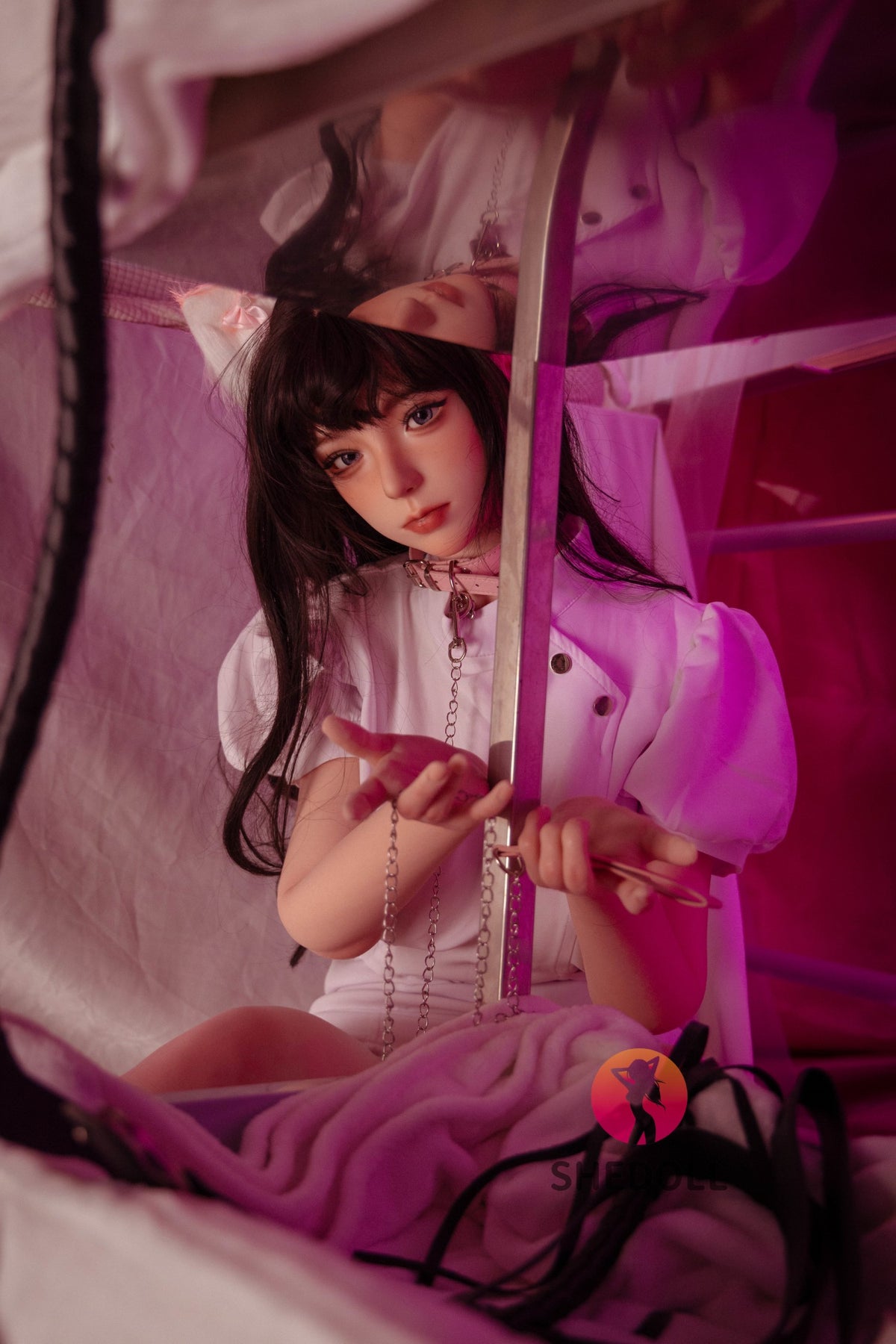 Kosame seksa lelle (SHEDOLL 168 cm D-Cus #SH147 2.0 silikons)