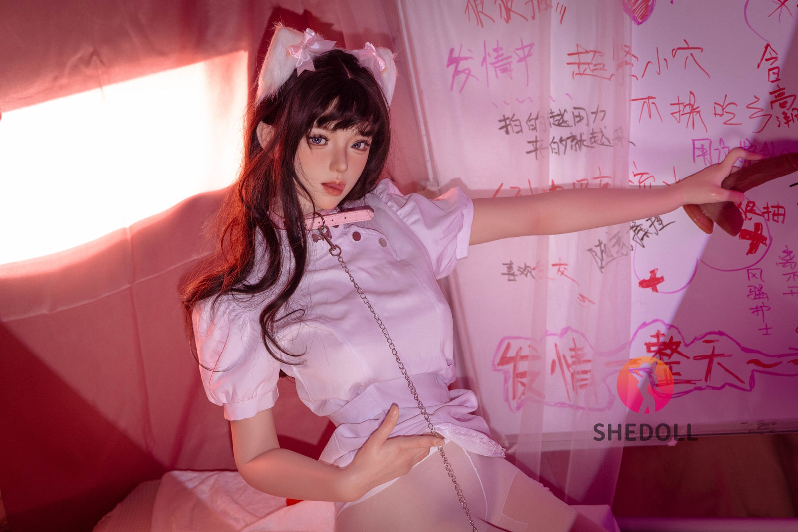 Kosame seksa lelle (SHEDOLL 168 cm D-Cus #SH147 2.0 silikons)