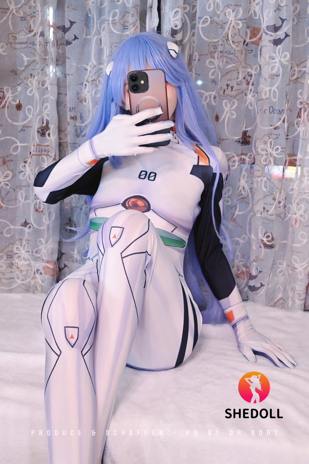 Seksa lelle Rei Ajanami (SHEDOLL 168 cm D-Cus #SH170 2.0 silikons)