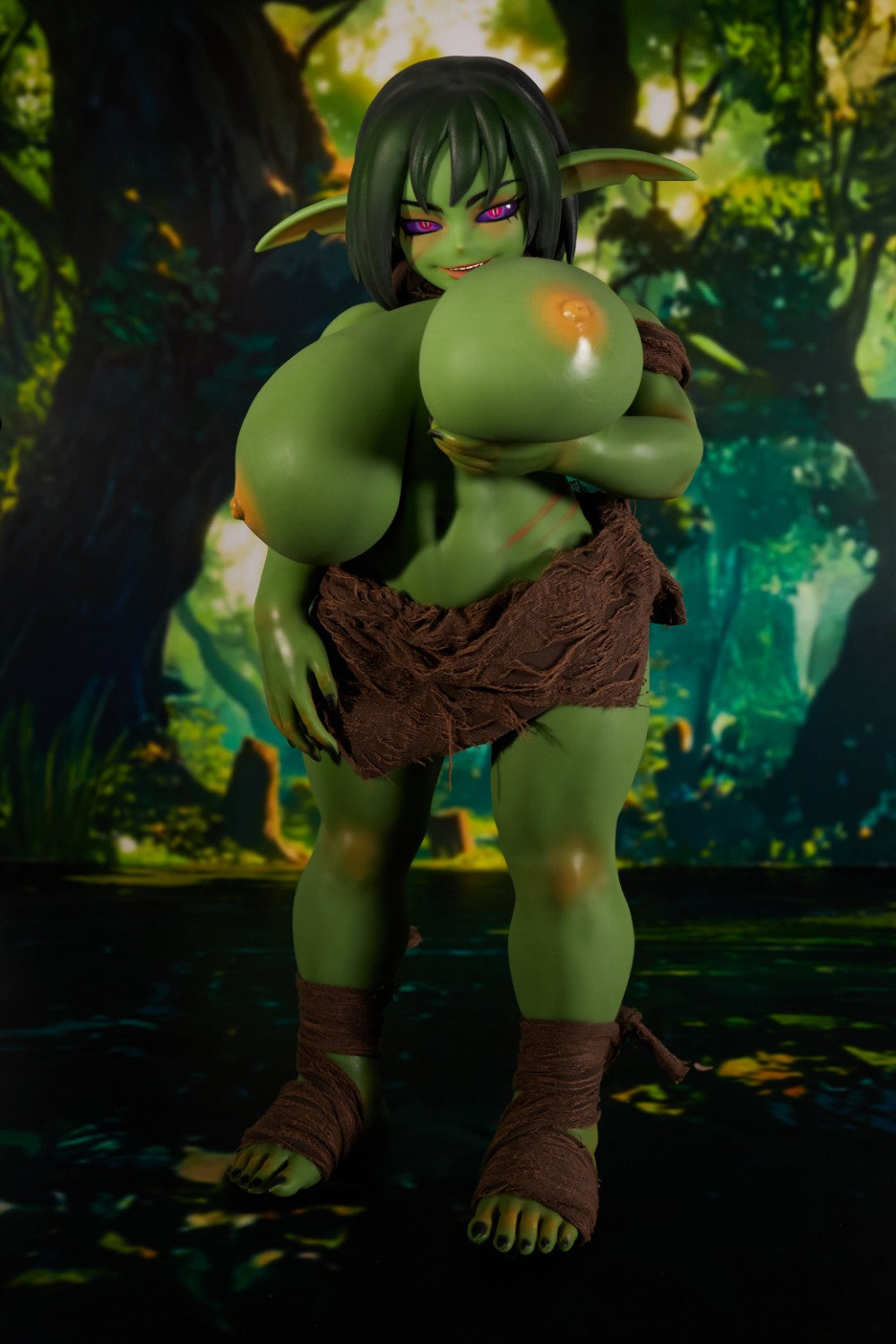 Zarga Orc Sex Doll (Climax Lelle Mini 70 cm V veida kauss, silikons)