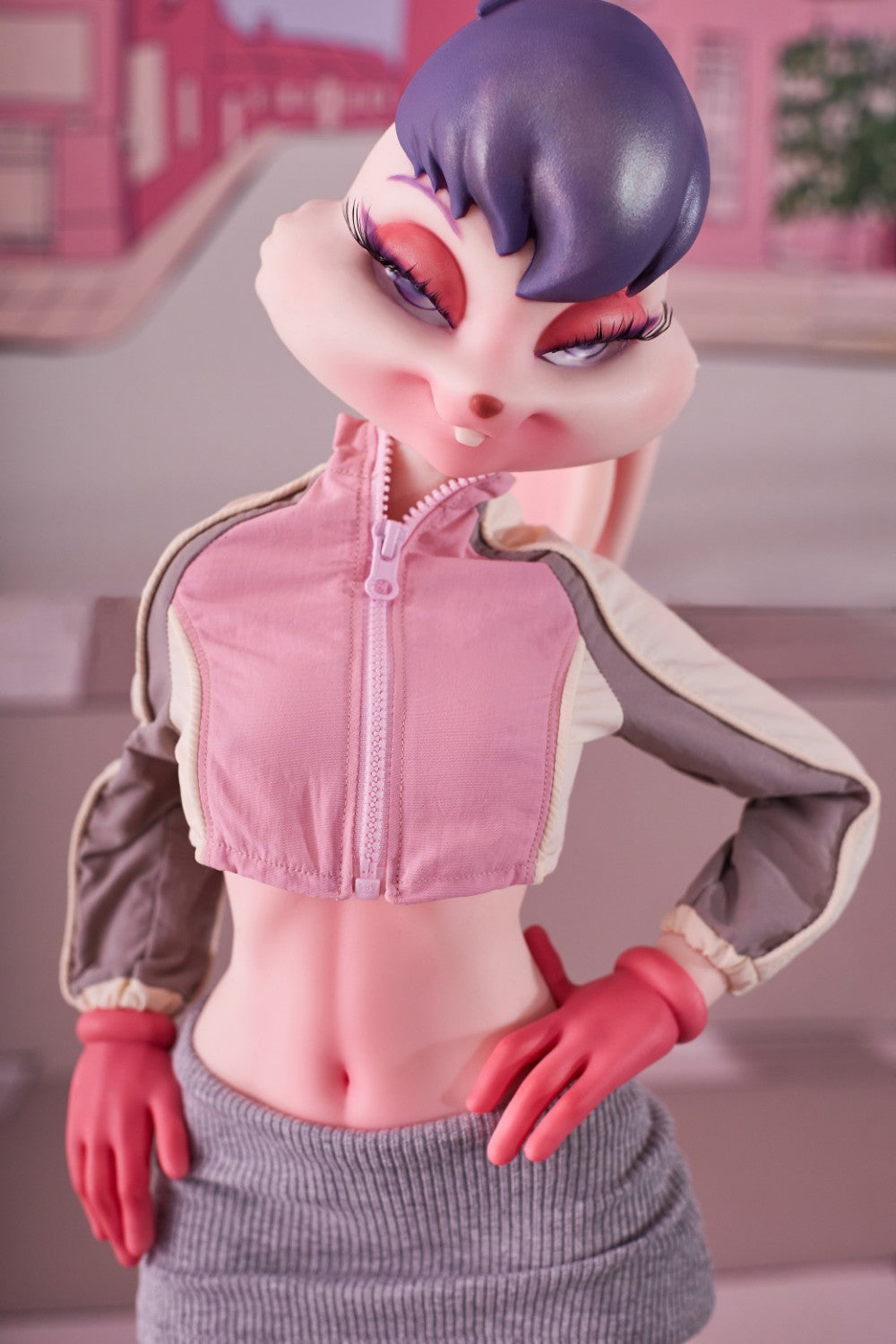Seksa lelle Lori Bunny (Climax Lelle Mini 70 cm C-kauss, silikons)