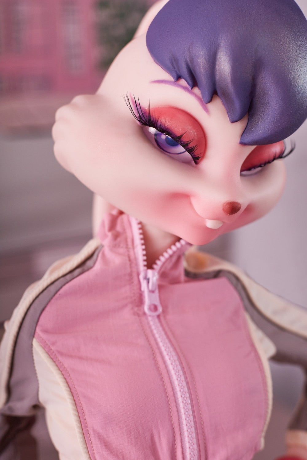 Seksa lelle Lori Bunny (Climax Lelle Mini 70 cm C-kauss, silikons)