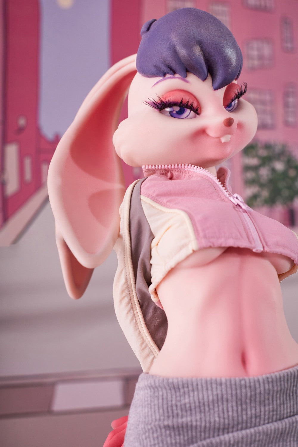 Seksa lelle Lori Bunny (Climax Lelle Mini 70 cm C-kauss, silikons)
