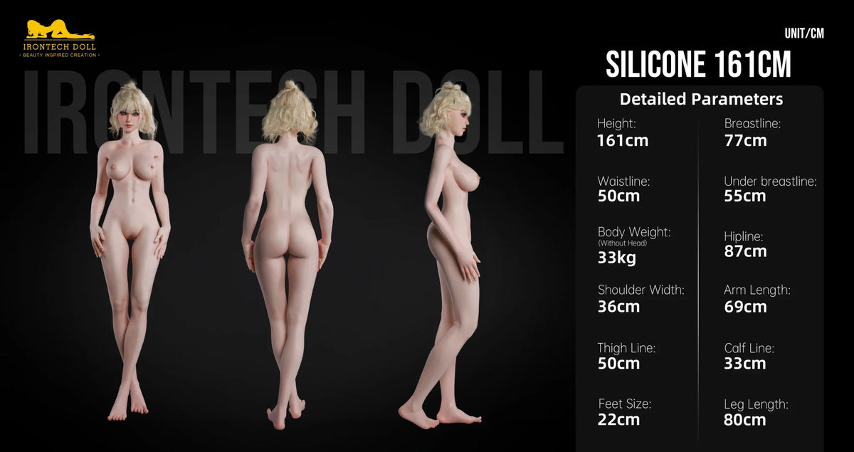 Kitija seksa lelle (Irontech Doll 161 cm D-Cup S32 silikona)