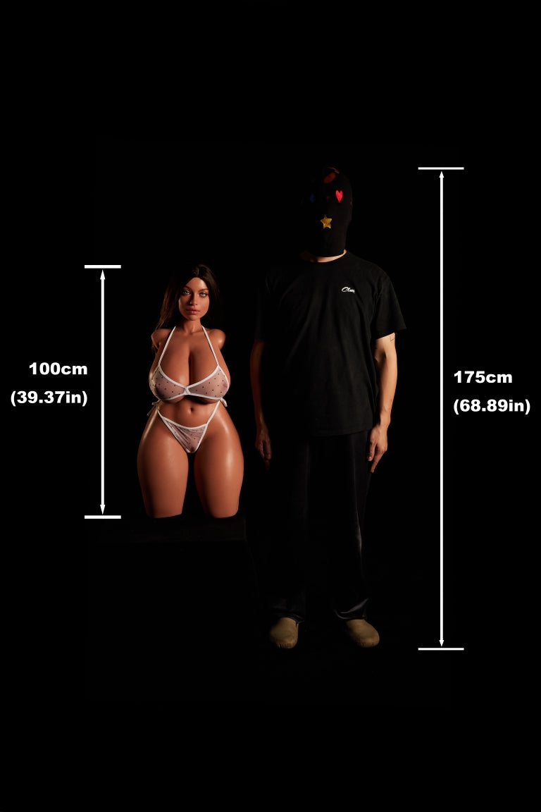 Hazel Torso Sex Doll (Climax Lelle ULW 100cm K-cup silikona)