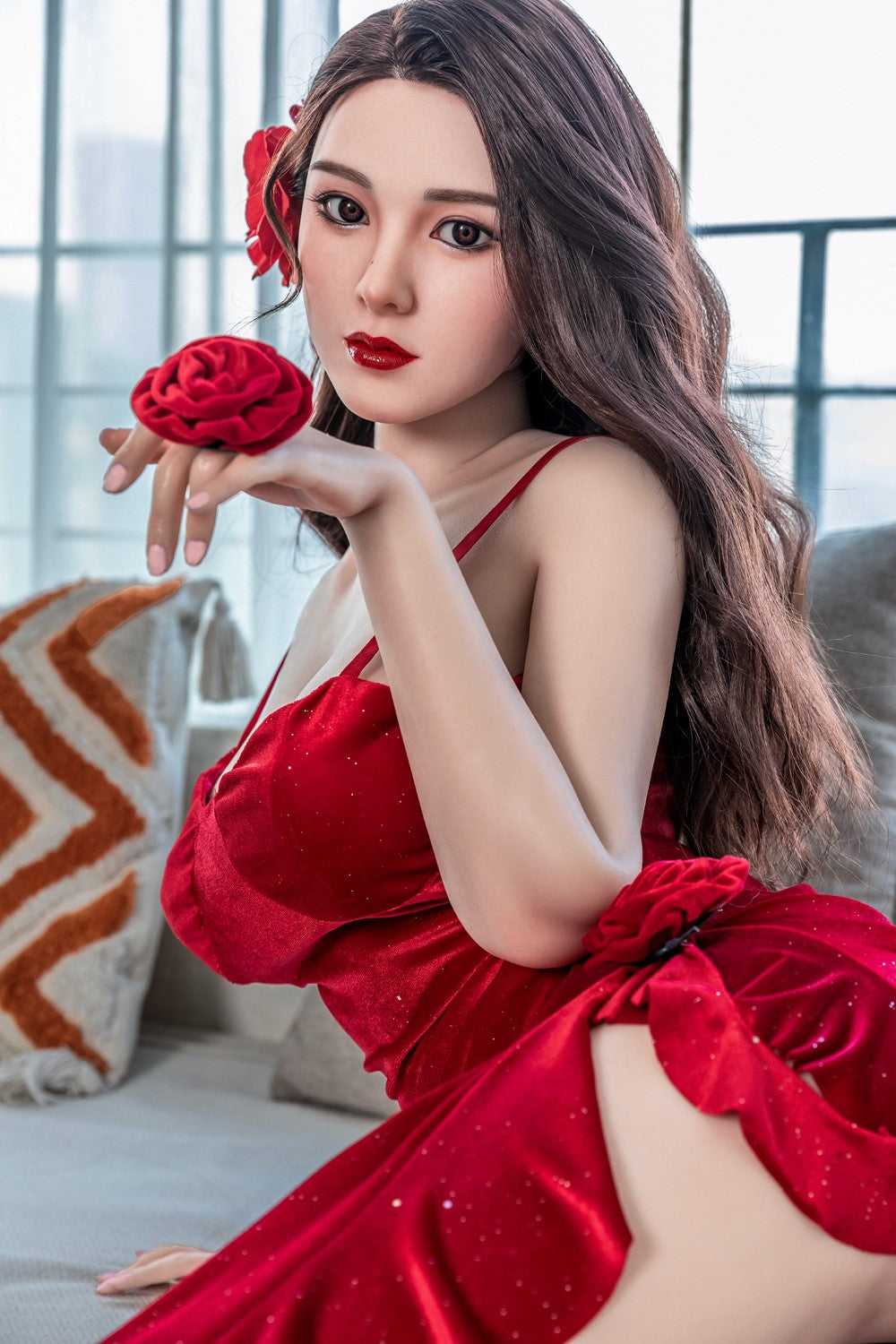 Seksa lelle Xue (Starpery 171 cm D-kauss TPE + silikons)