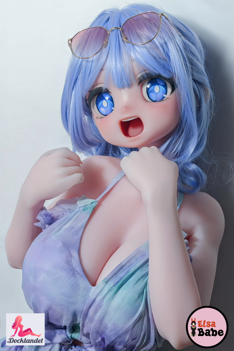 Oikawa Satsuki silikona lelle 144 cm no Elsa Babe pludmales tērpos - parāda reālistisku seju un detaļas.