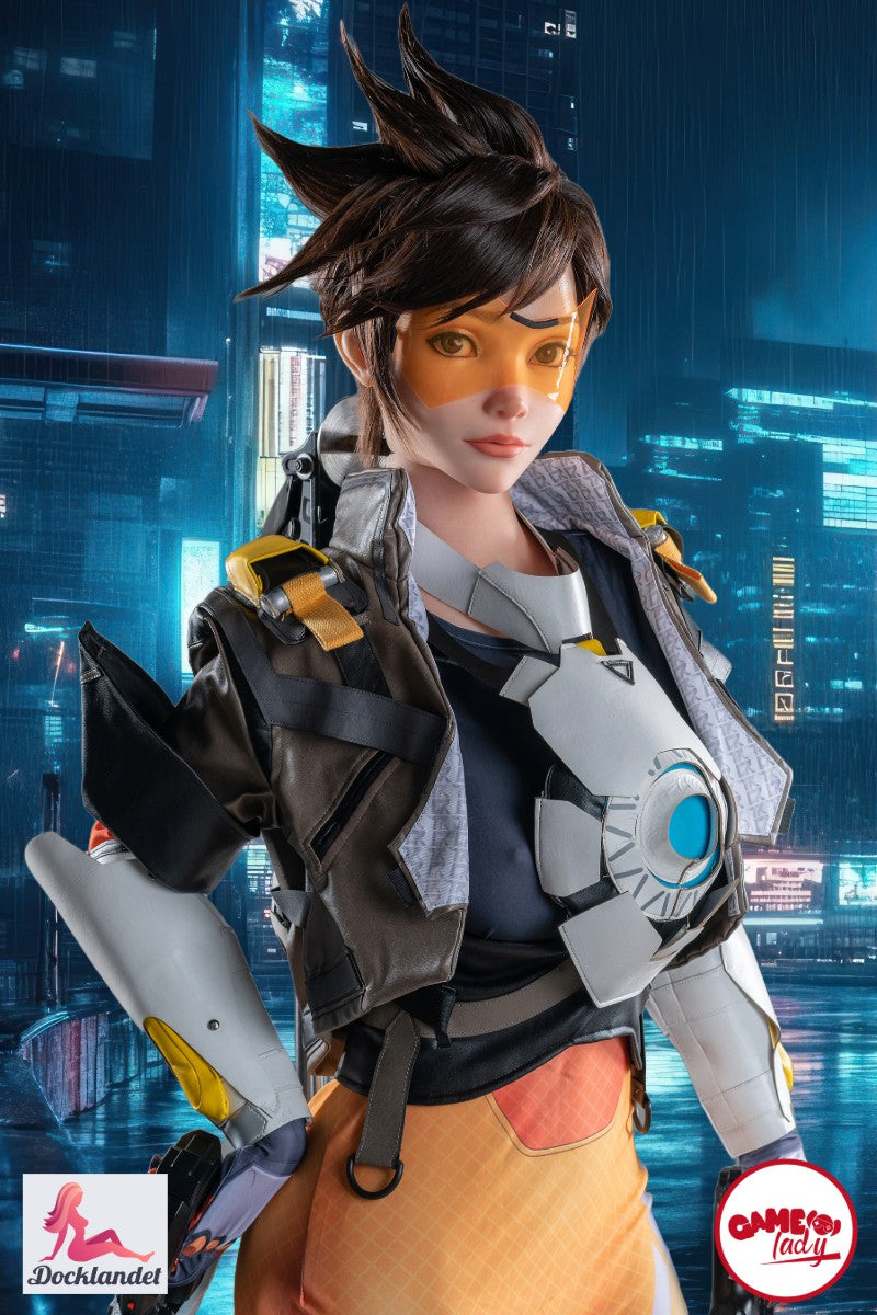 Tracer Sex Doll (Game Lady 167cm D-Cup Nr.29-1 silikona) Overwatch Real Doll