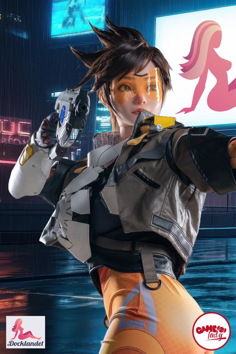 Tracer Sex Doll (Game Lady 167cm D-Cup Nr.29-1 silikona) Overwatch Real Doll