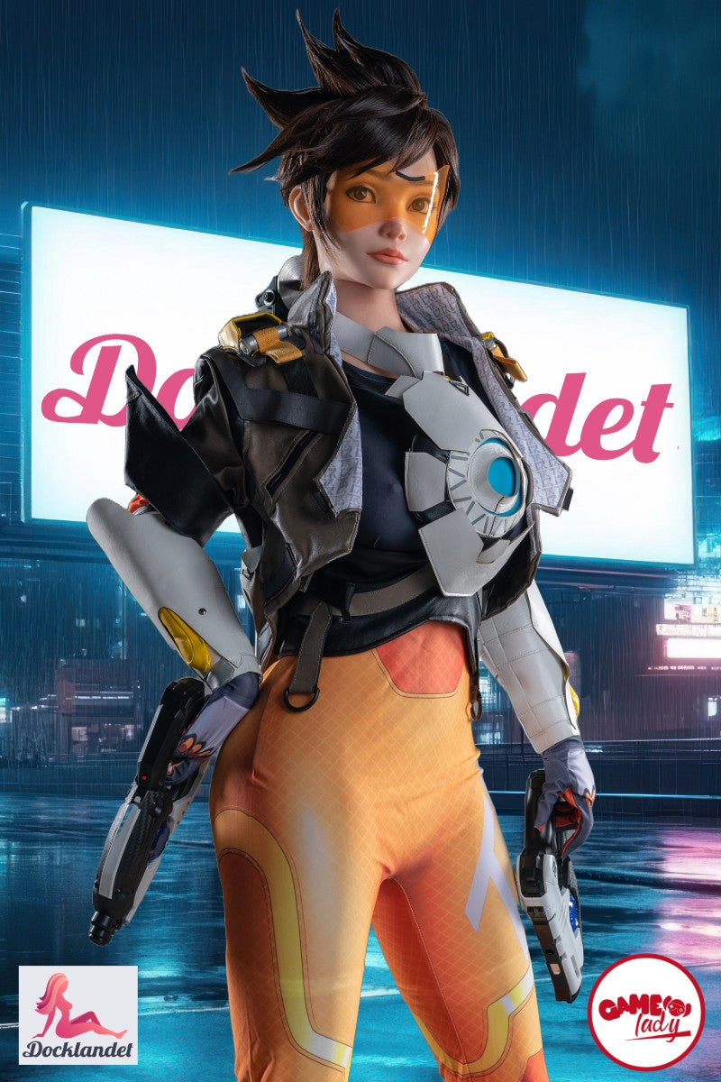 Tracer Sex Doll (Game Lady 167cm D-Cup Nr.29-1 silikona) Overwatch Real Doll