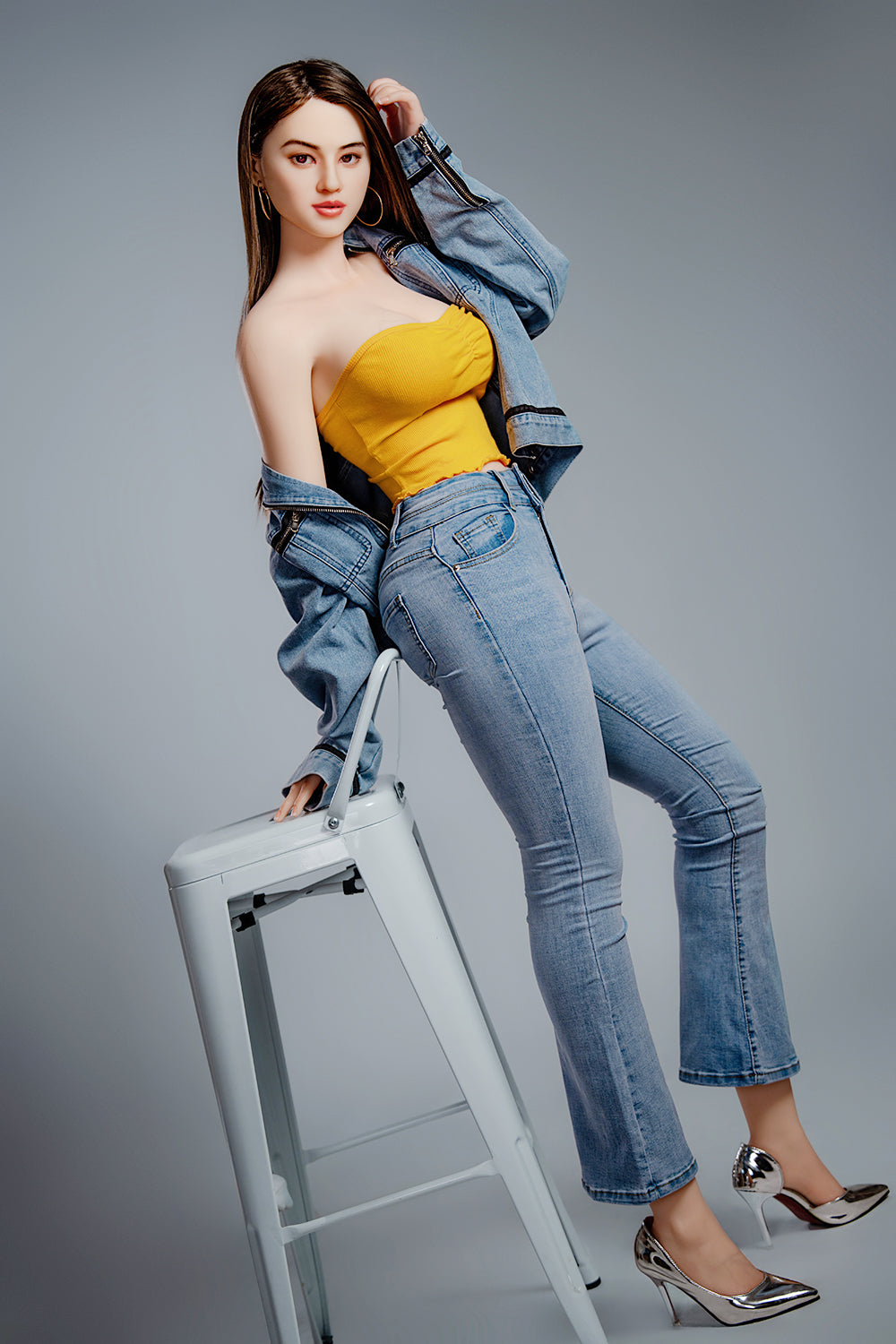 Kristāla seksa lelle (HRDoll 165 cm C-Cup #R13 silikona)