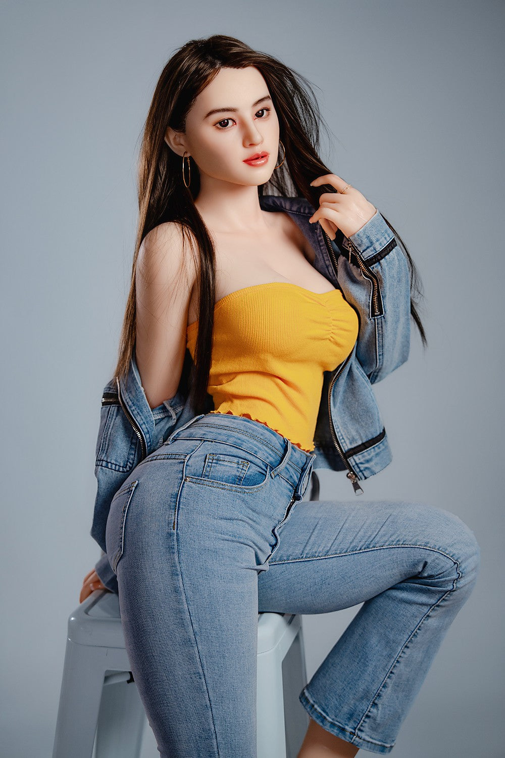 Kristāla seksa lelle (HRDoll 165 cm C-Cup #R13 silikona)