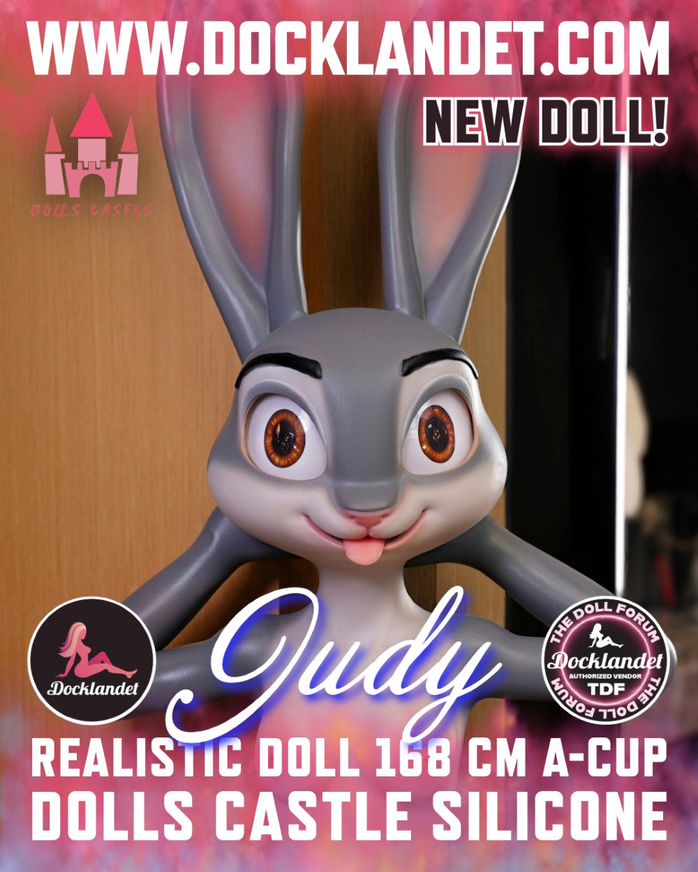 Seksa lelle Džūdija Trusītis (Dolls Castle 168 cm A-Cus silikona)