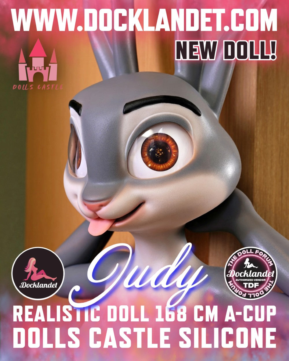 Seksa lelle Džūdija Trusītis (Dolls Castle 168 cm A-Cus silikona)