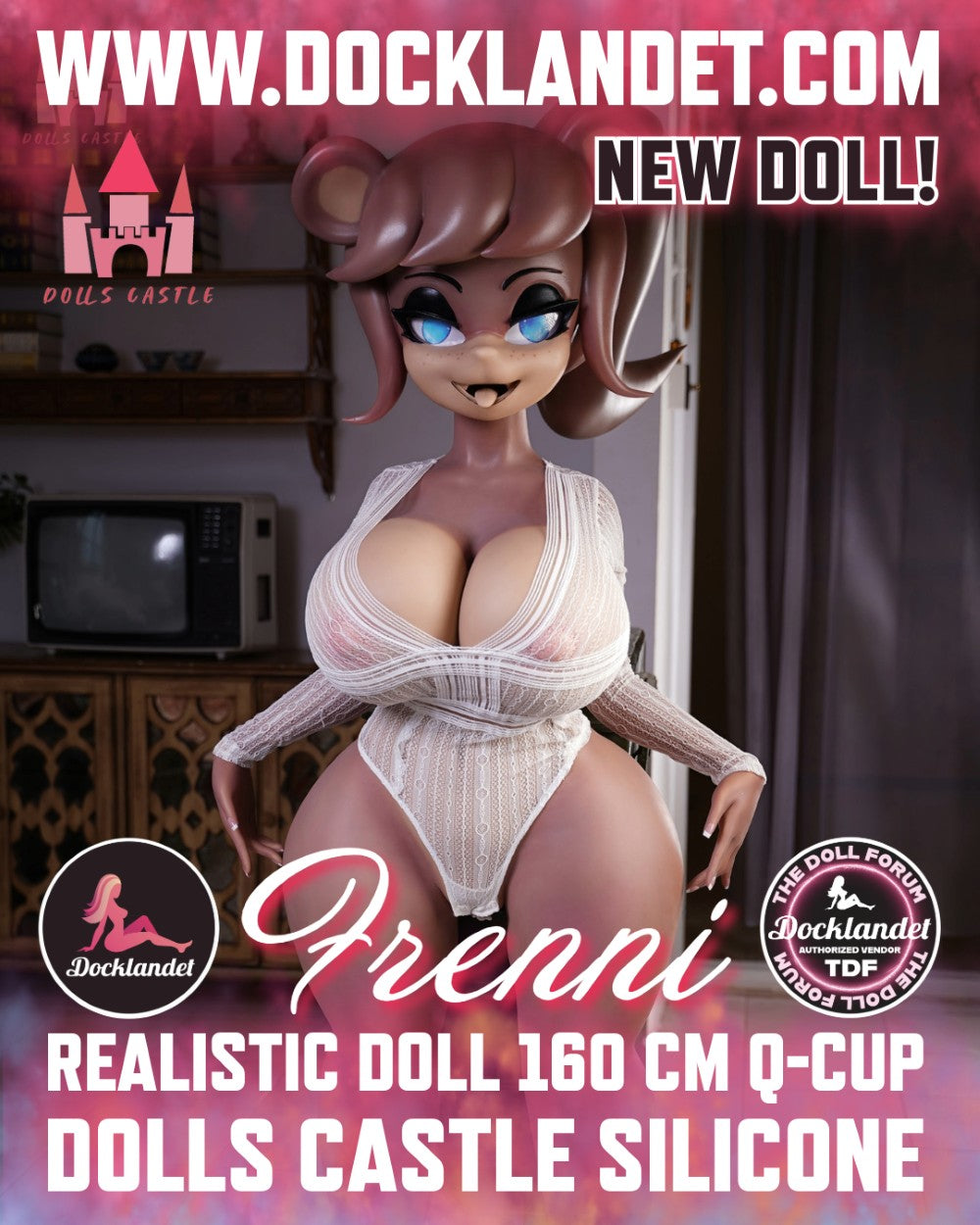 Frenija seksa lelle (Dolls Castle 160 cm Q-Cup #SZ5 silikona)