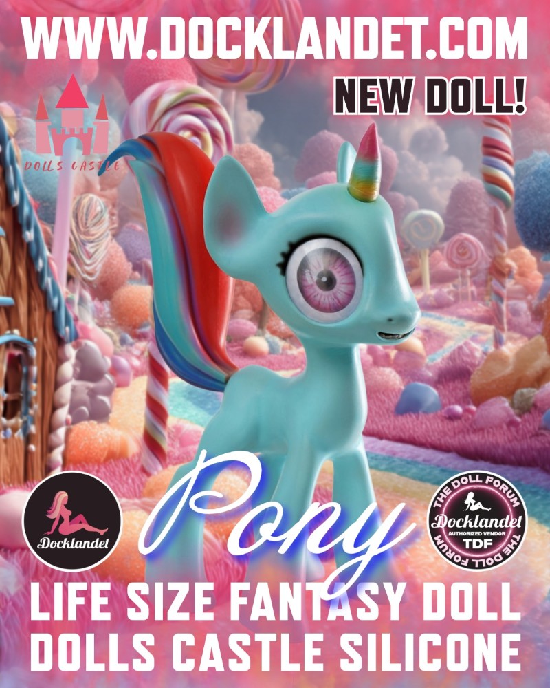 Poniju seksa lelle (Dolls Castle 46 cm silikons)