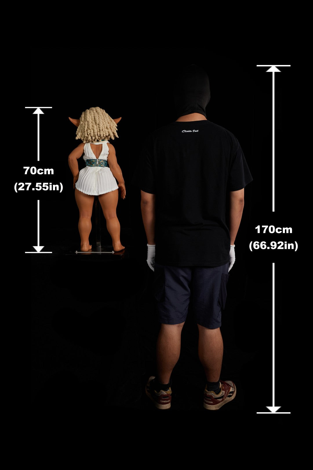 Kaela seksa lelle (Climax Lelle Mini 70 cm V veida kauss, silikons)
