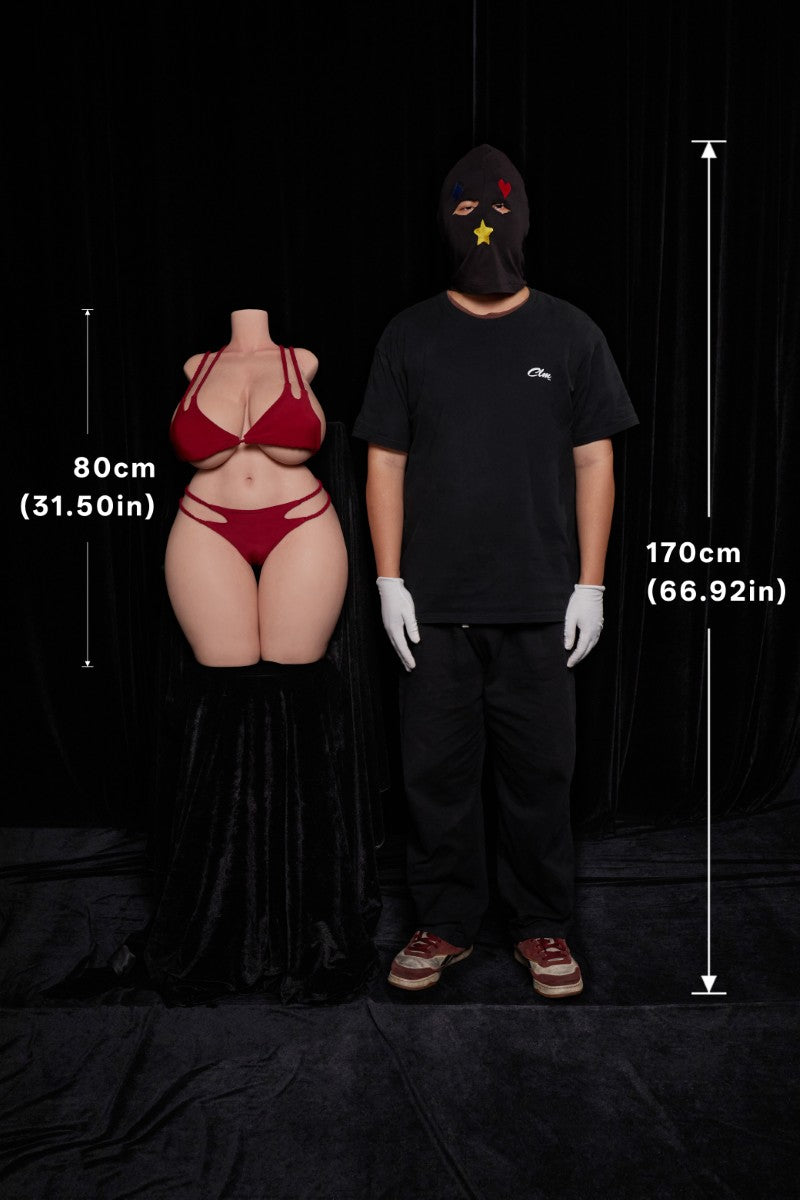 BBW Torso seksa lelle (Climax Lelle ULW 80cm K-cup silikona)
