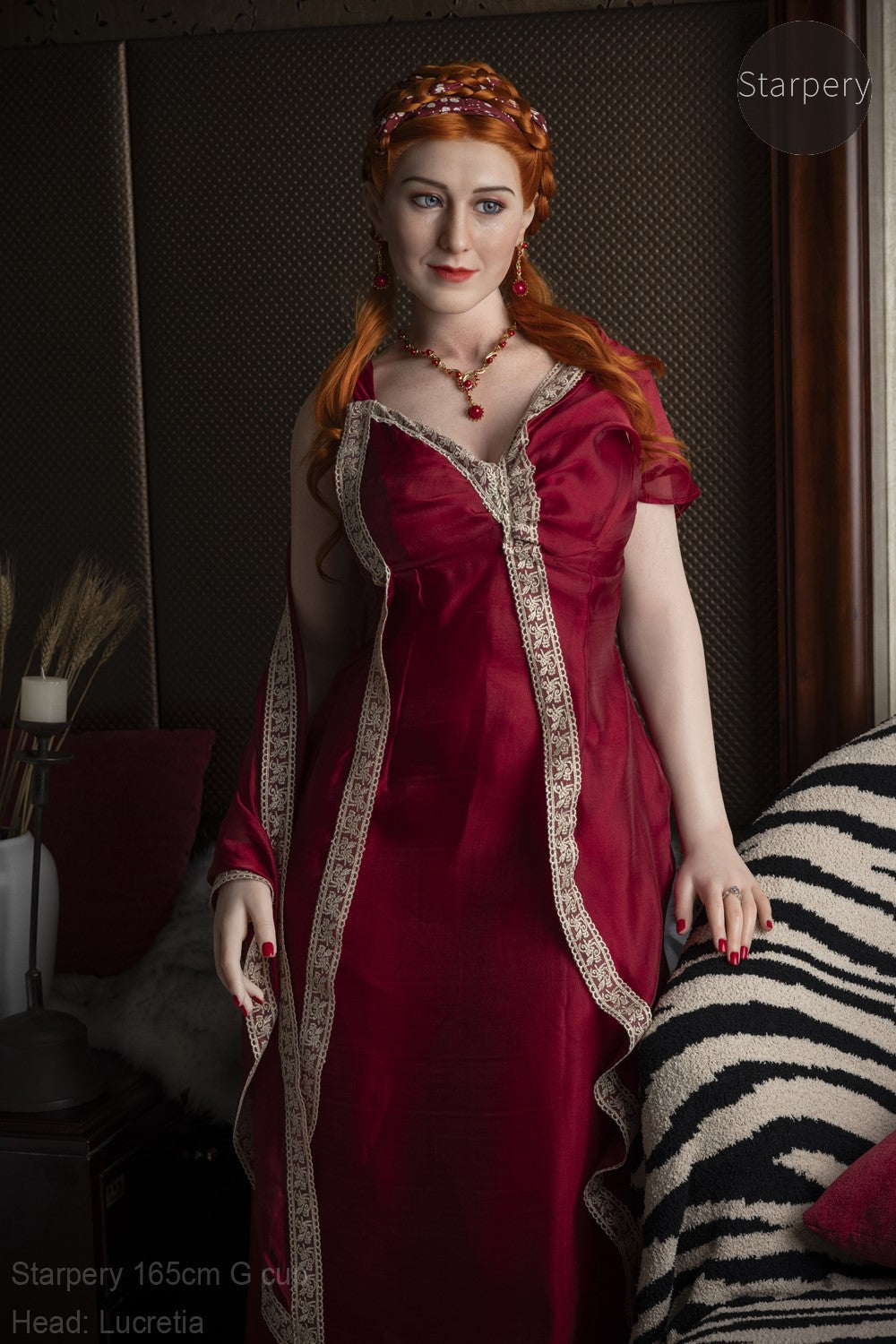 Seksa lelle Lukrēcija (Starpery 165 cm G-kauss TPE + silikons)