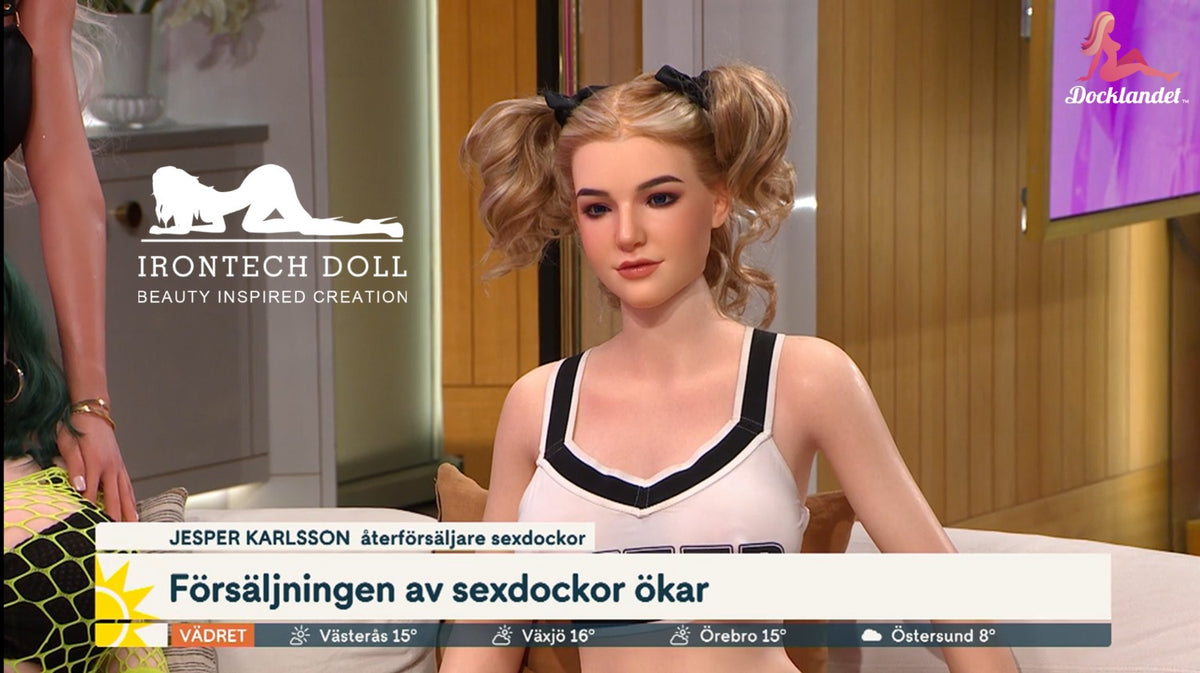 Eila Adamsa pornozvaigzne seksa lelle (Irontech Doll 160 cm C-kausa silikons)