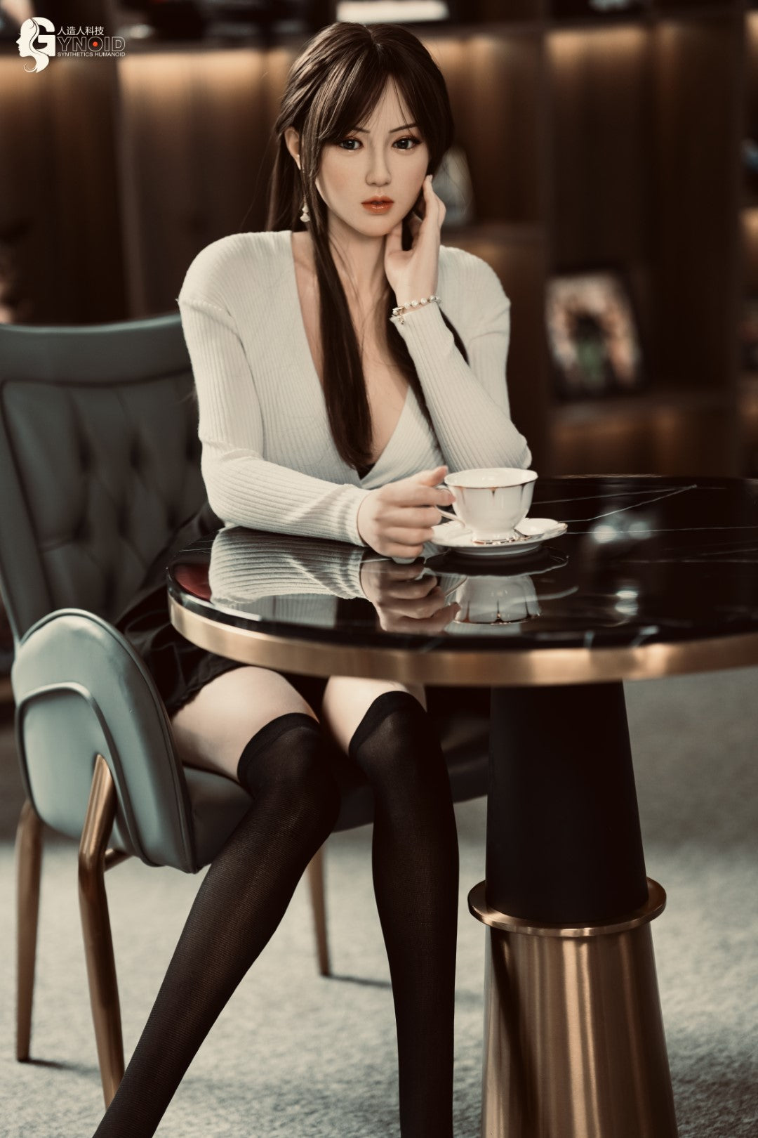 Seksa lelle Leyla Model 19R Deluxe (Gynoid Doll 168 cm F-Cup silikona)