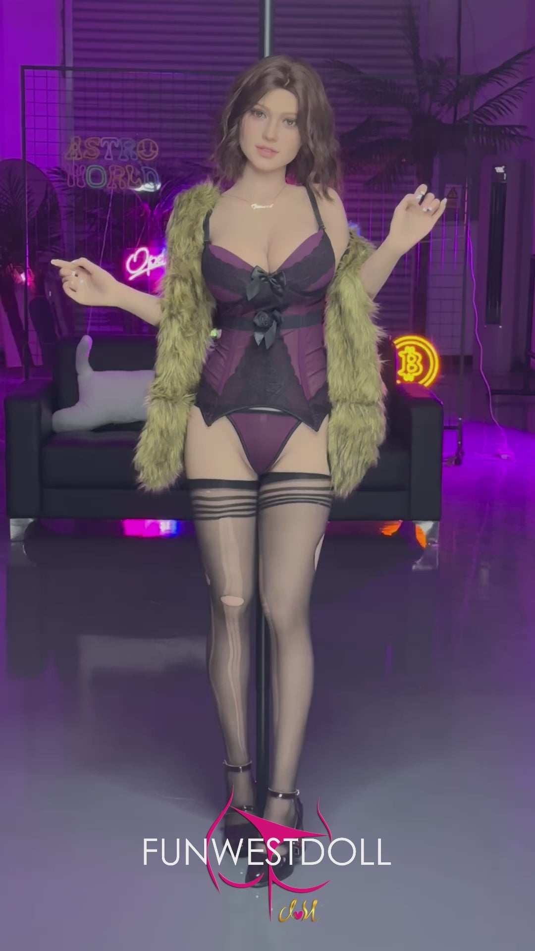 Rožu seksa lelle (FunWest Doll 162 cm F-Cus #043 TPE)