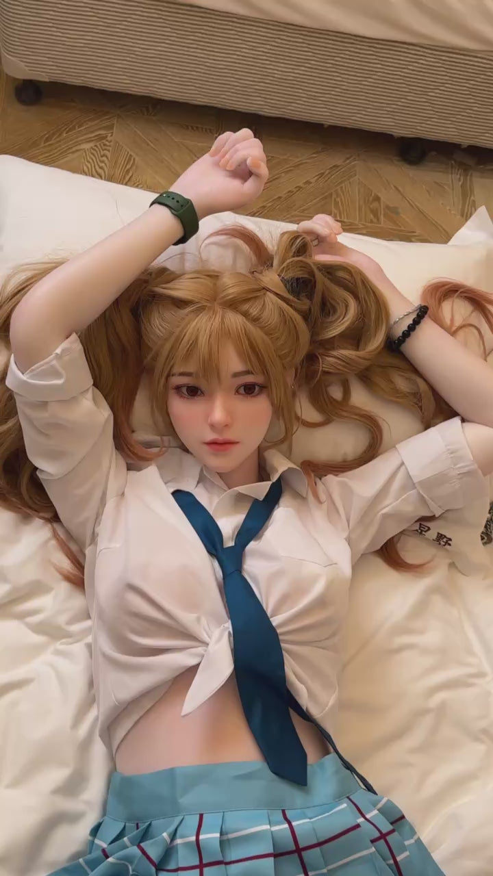 Seksa lelle Asuka (Starpery 163 cm C-kauss TPE + silikons)