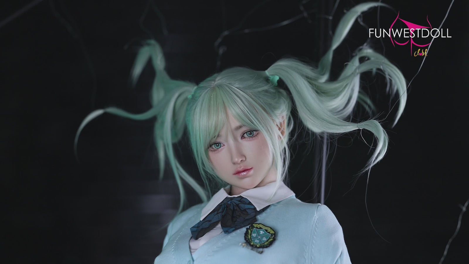 Hatsune Miko seksa lelle (FunWest Doll 159 cm A-Cus #041S silikons)