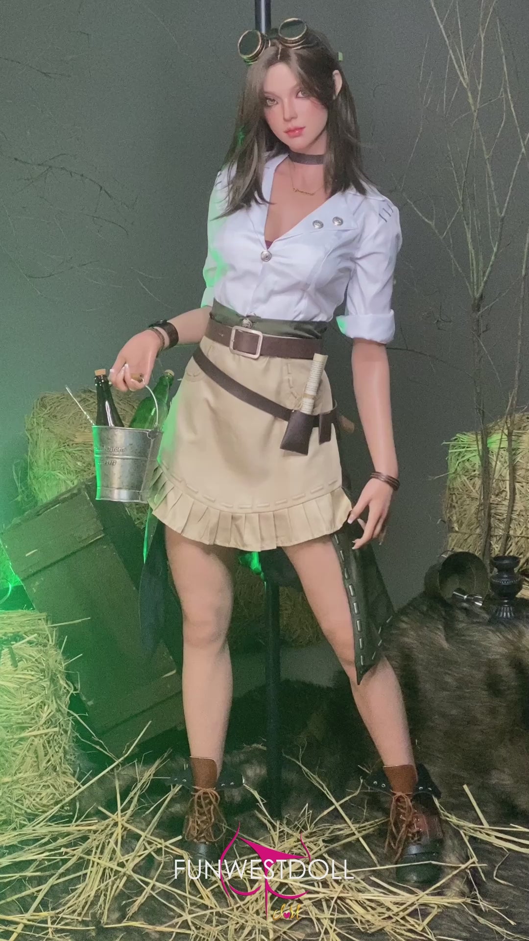 Leksijas seksa lelle (FunWest Doll 168cm D-kausa #026S RST Silikons) EXPRESS