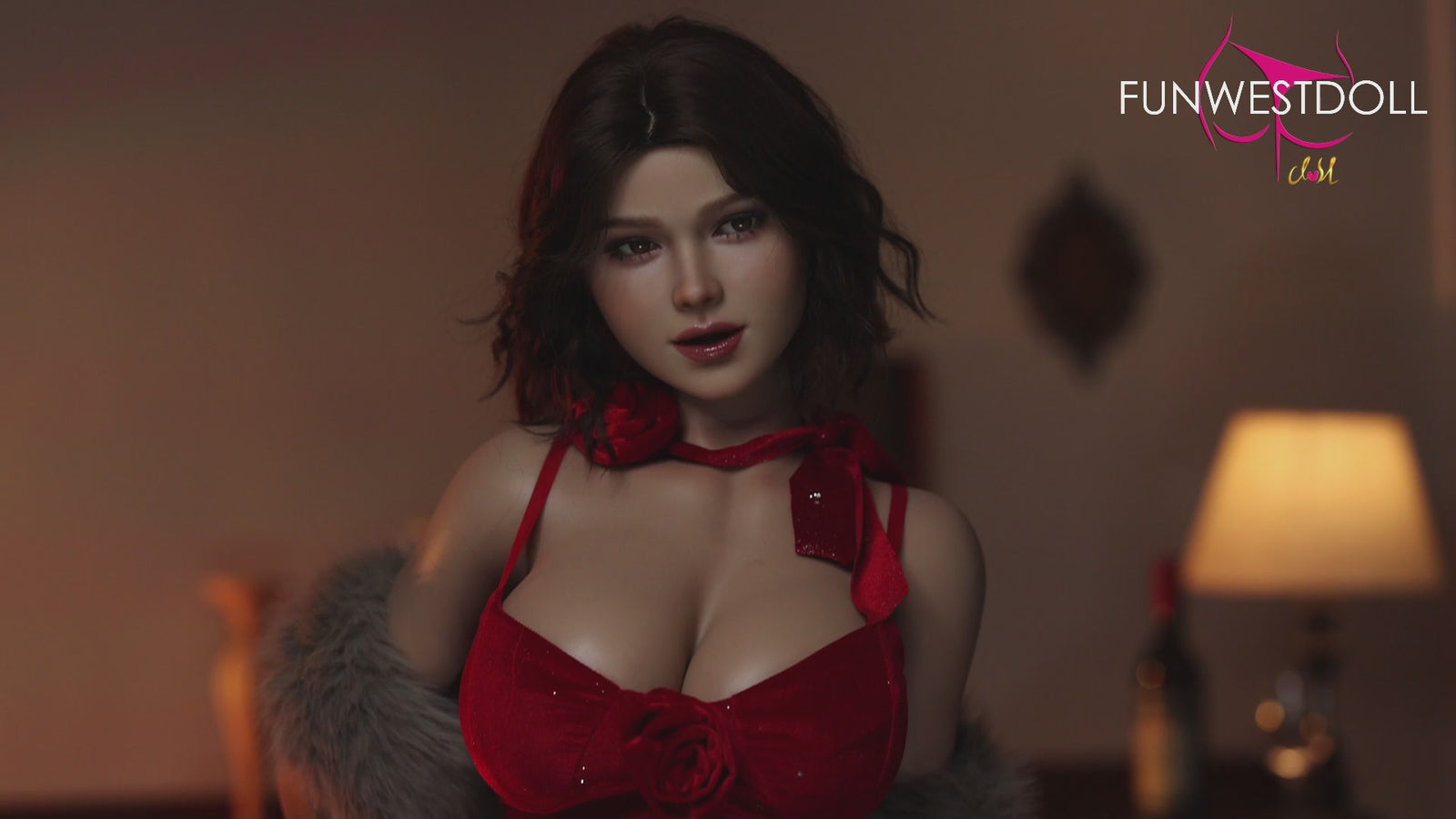 Rožu seksa lelle (FunWest Doll 157cm G-kauss #043SJ silikons)