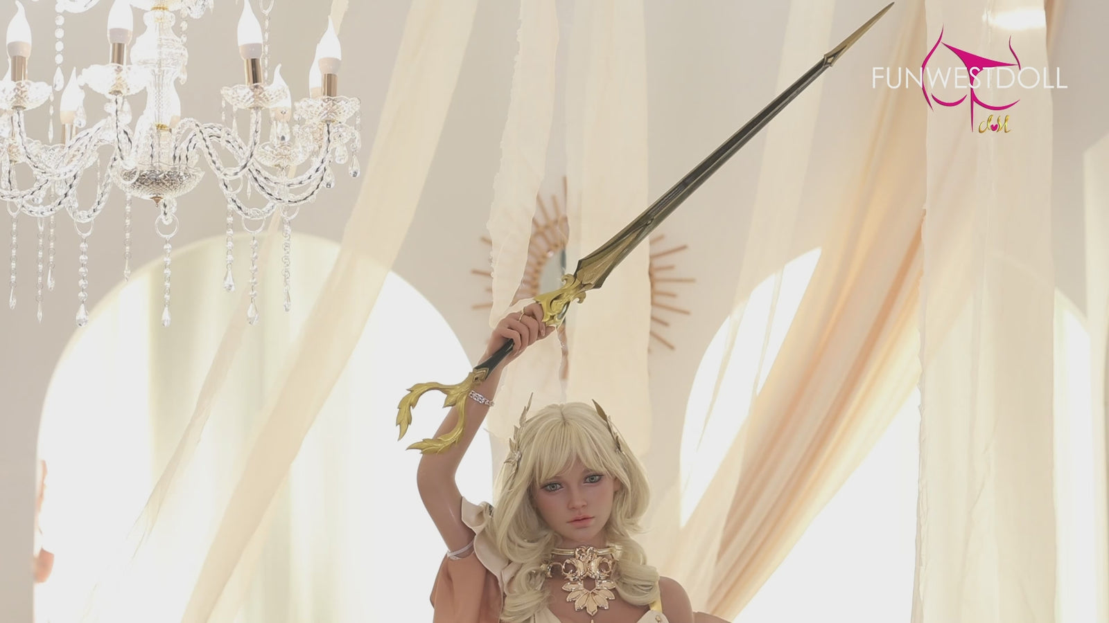 Bella seksa lelle (FunWest Doll 157 cm G-kauss #037SJ RST silikons)