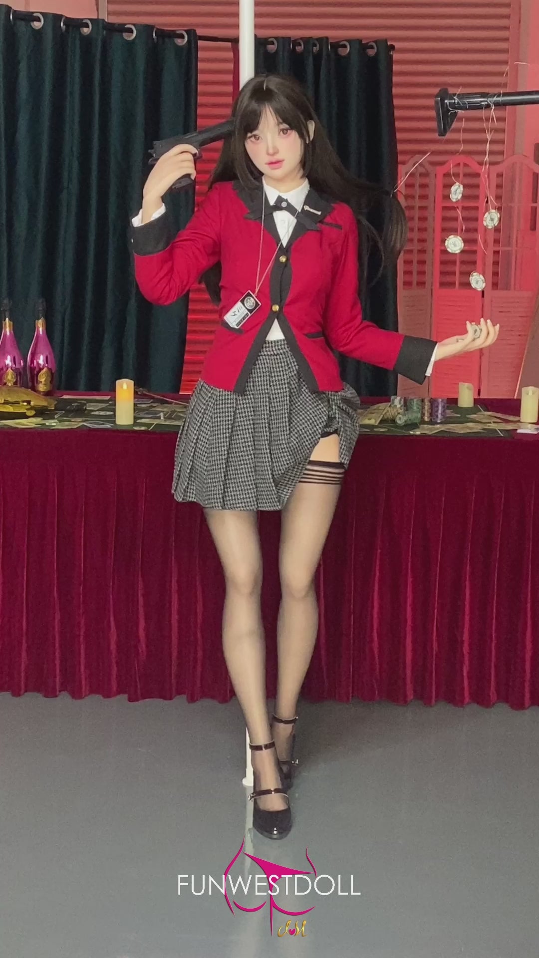 Yumeko Jabami seksa lelle (FunWest Doll 159 cm A-kauss #038S silikons)