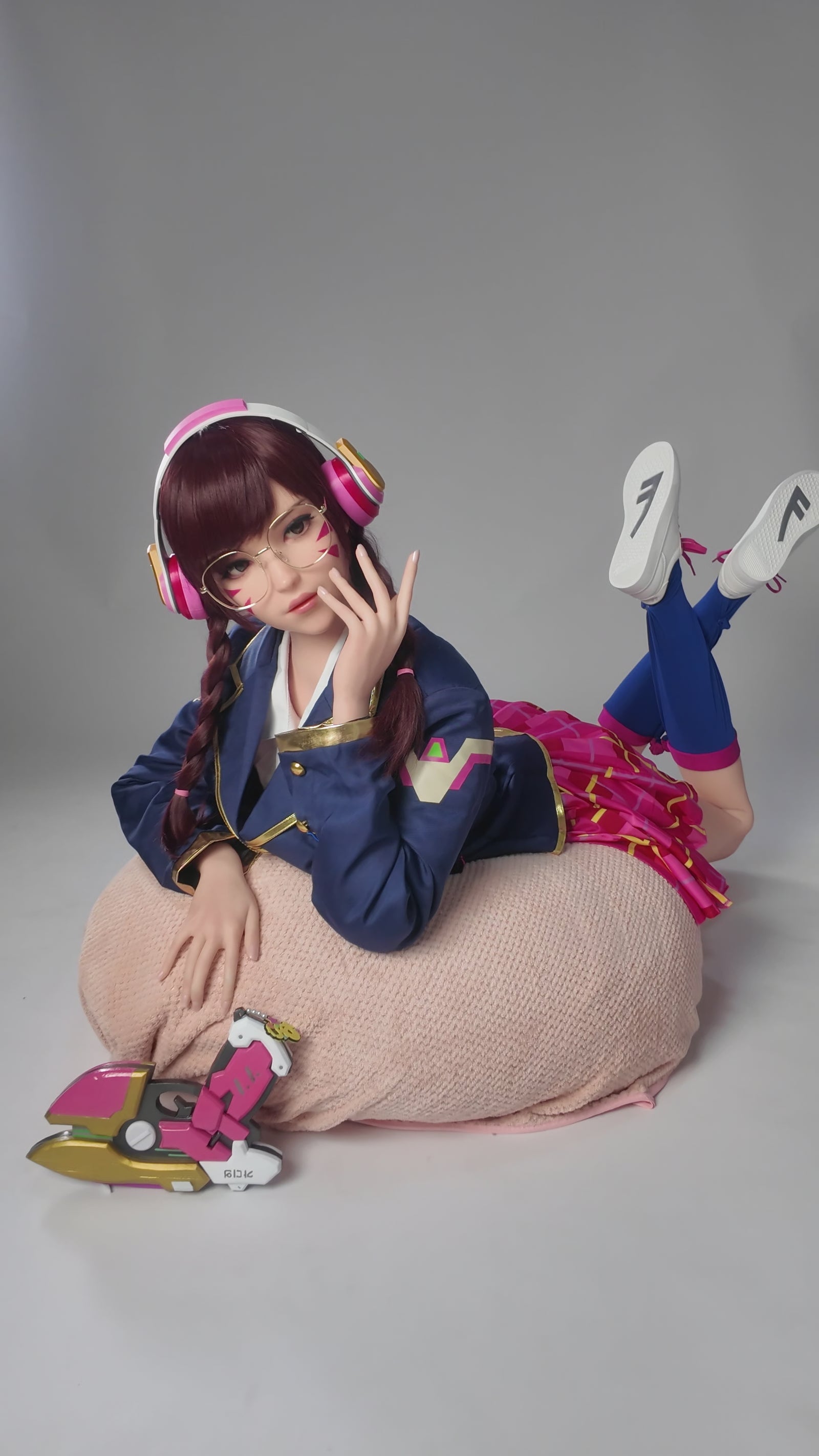 D.Va Hana Dziesmas seksa lelle (Game Lady 166cm E-Cup Nr.23 silikons)