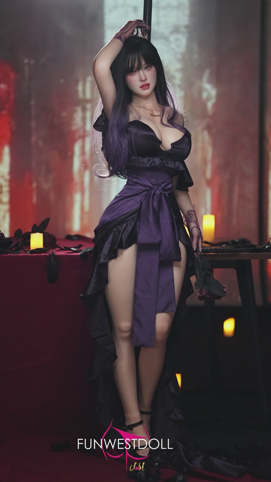 Hloja seksa lelle (FunWest Doll 160cm E-kauss #035S silikons)