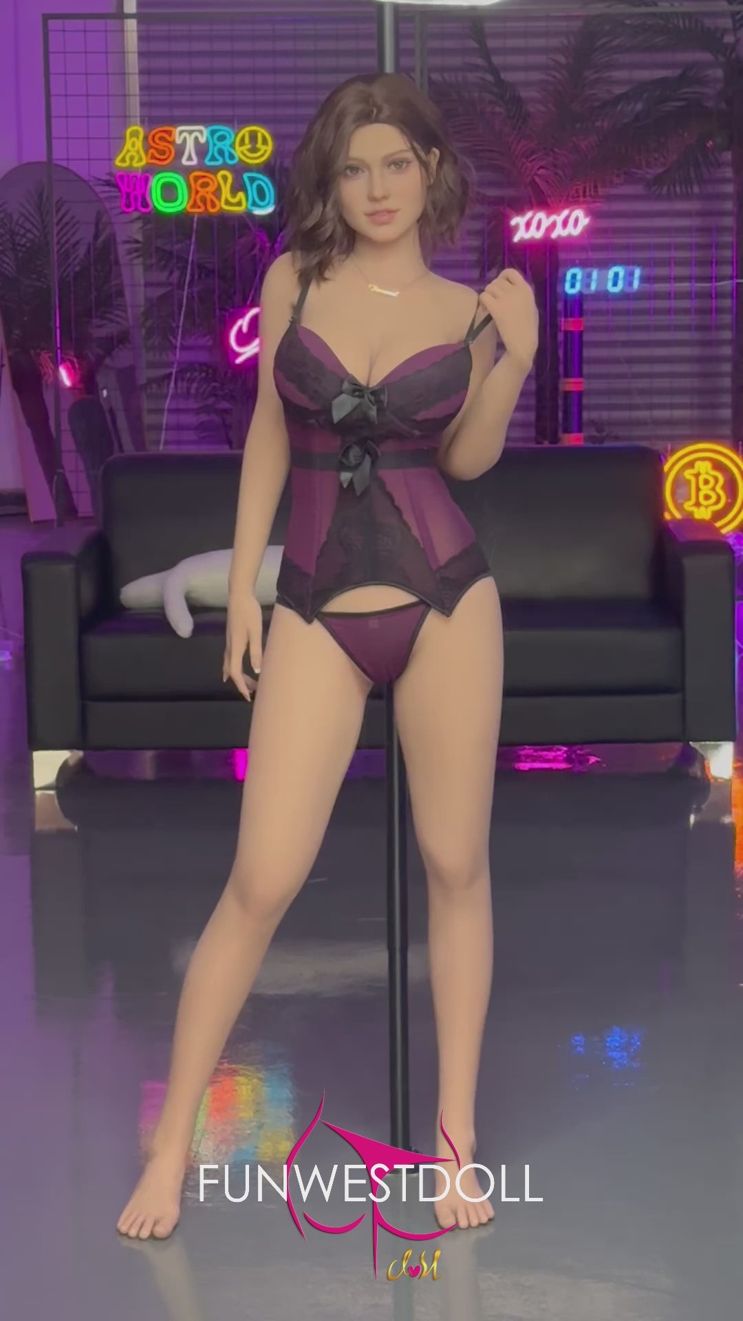 Rožu seksa lelle (FunWest Doll 162 cm F-Cus #043 TPE)