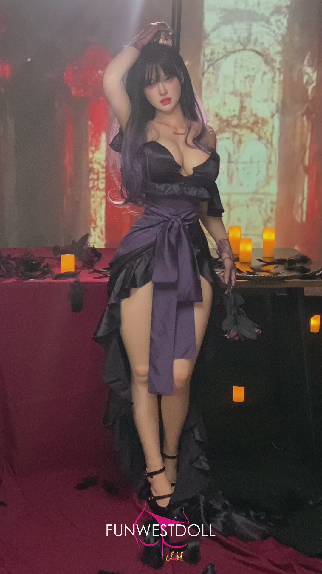 Hloja seksa lelle (FunWest Doll 160cm E-kauss #035S silikons)