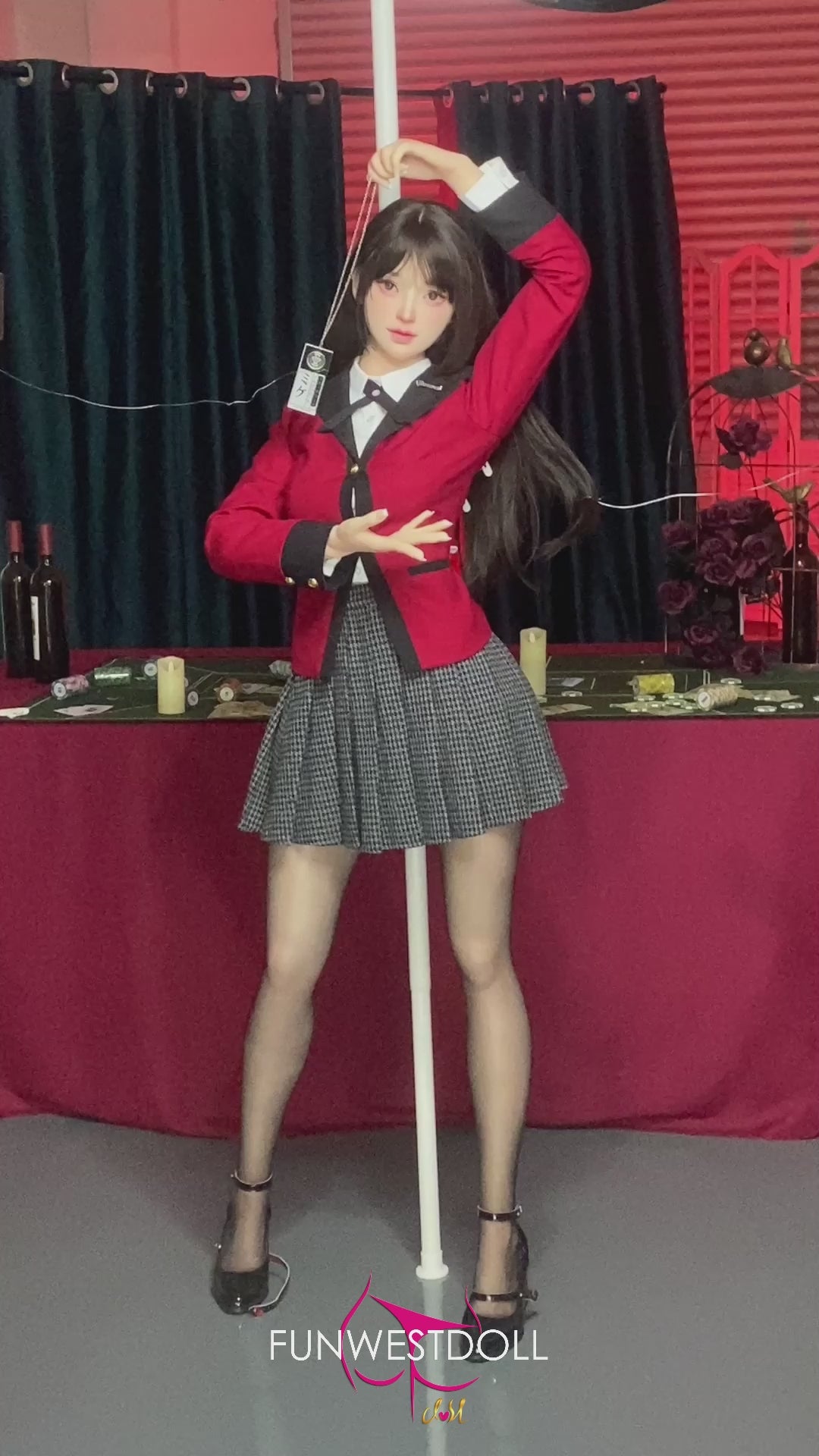 Yumeko Jabami seksa lelle (FunWest Doll 159 cm A-kauss #038S silikons)