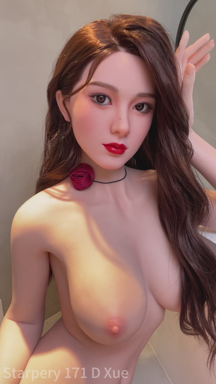 Seksa lelle Xue (Starpery 171 cm D-kauss TPE + silikons)