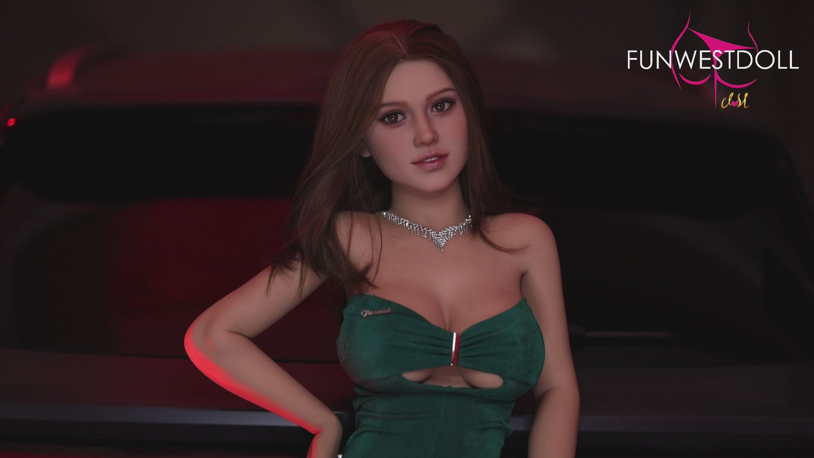 Rožu seksa lelle (FunWest Doll 155 cm F-Cus #043 TPE)