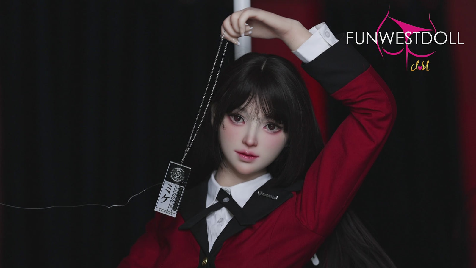 Yumeko Jabami seksa lelle (FunWest Doll 159 cm A-kauss #038S silikons)